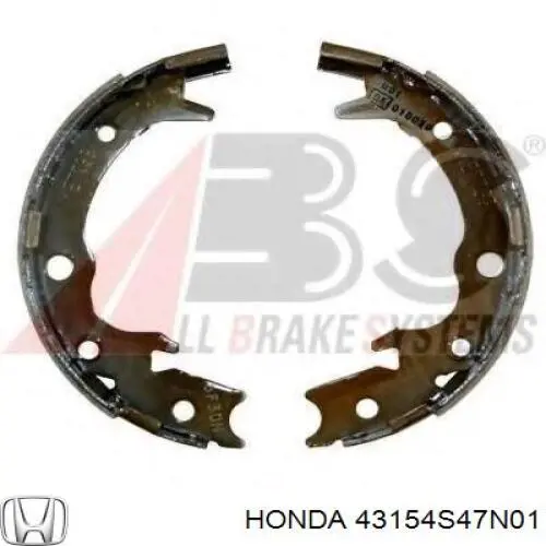 Колодки ручника (стояночного тормоза) Honda 43154S47N01