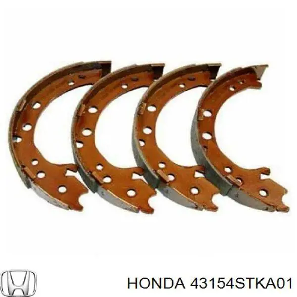 Колодки ручника (стояночного тормоза) Honda 43154STKA01