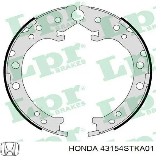 Колодки ручника 43154STKA01 Honda