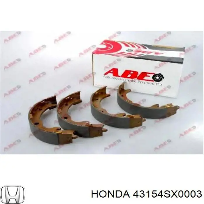 Купить 43154SX0003 Honda Колодки ручника/стояночного тормоза