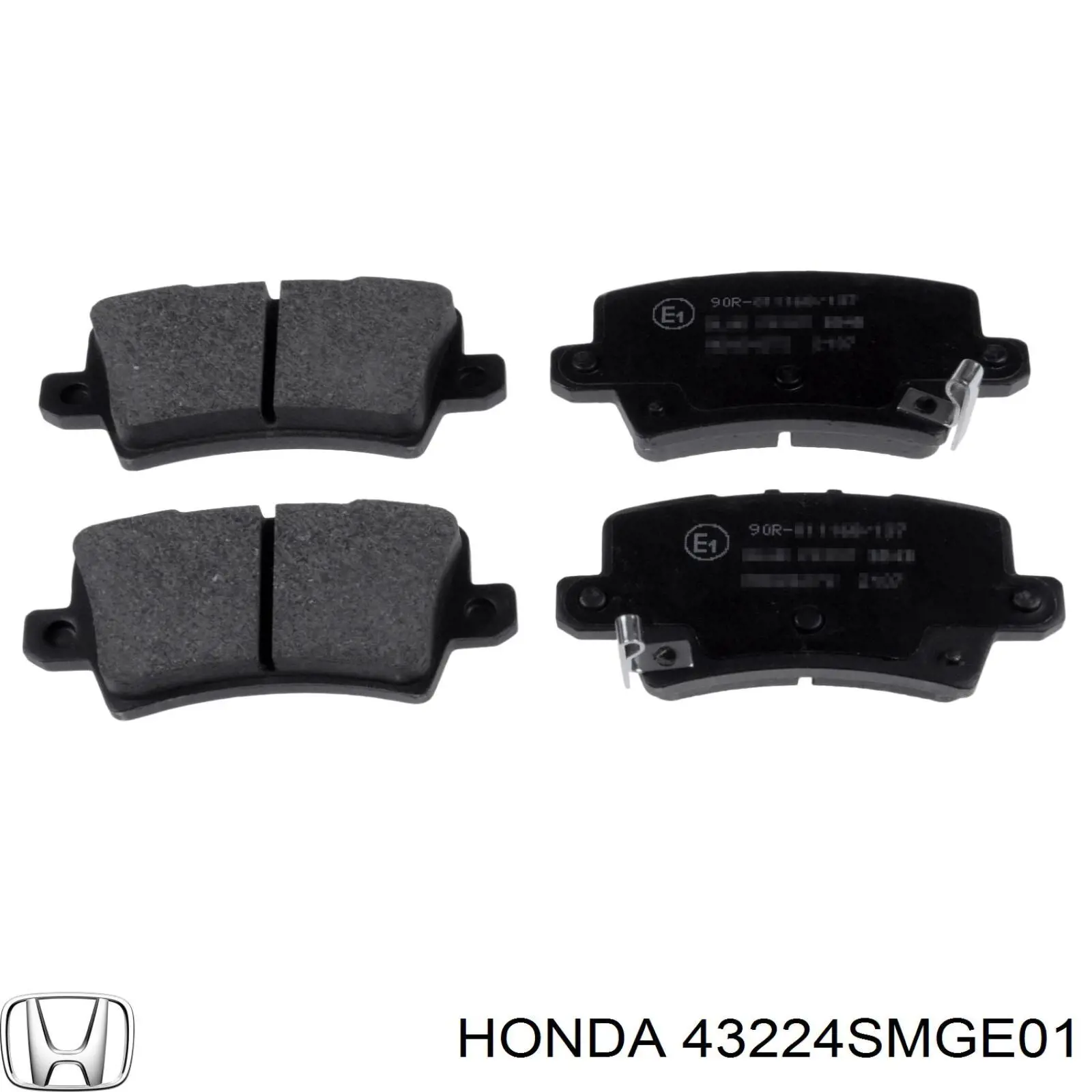 43224-SMG-E01 Honda колодки тормозные задние дисковые