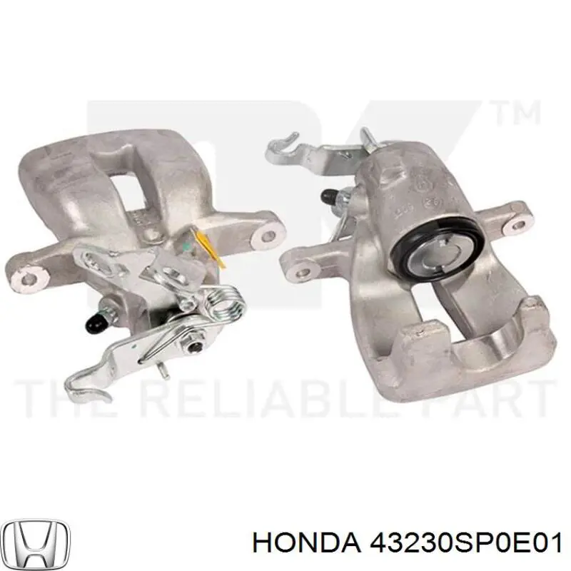 43230SP0E01 Honda Тормозной суппорт задний левый