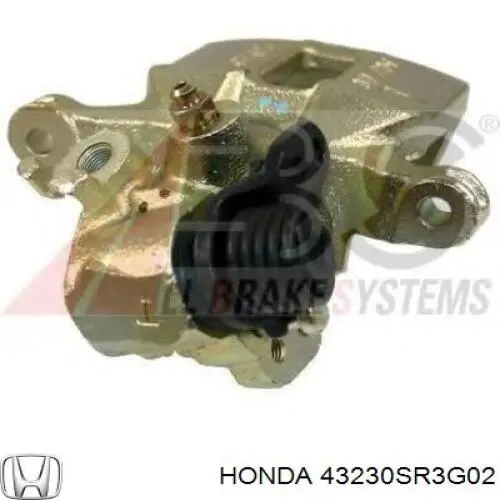 Суппорт тормозной задний левый 43230SR3G02 Honda