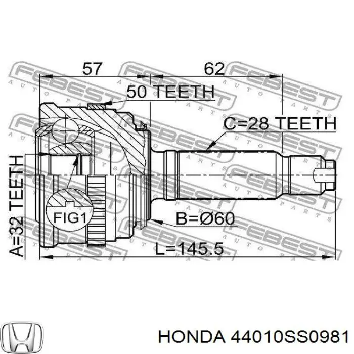 44010SS0981 Honda