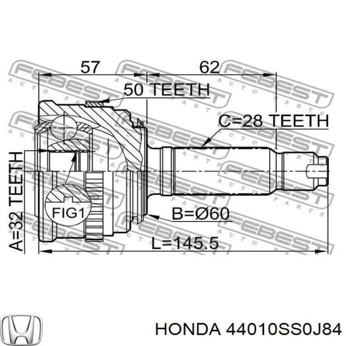 44010SS0J84 Honda