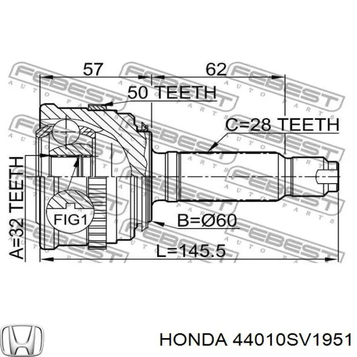 44010SV1951 Honda