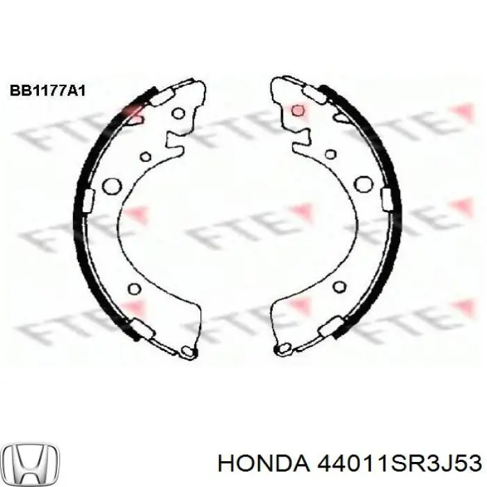 Левая полуось 44011SR3J53 Honda