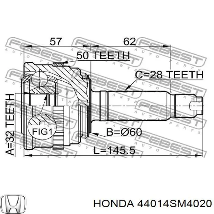 44014SM4020 Honda