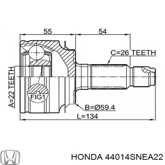 44014SNEA22 Honda 