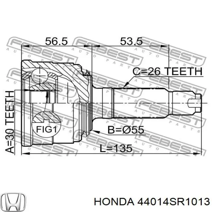 44014SR1013 Honda 