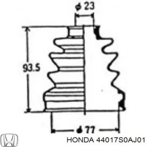  44017S0AJ01 Honda