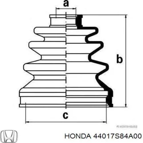 Пыльник ШРУСа внутренний 44017S84A00 Honda