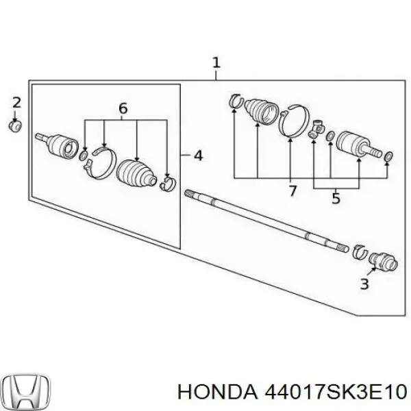  44017SK3E10 Honda