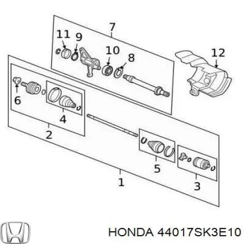 Купить 44017SK3E10 Honda 