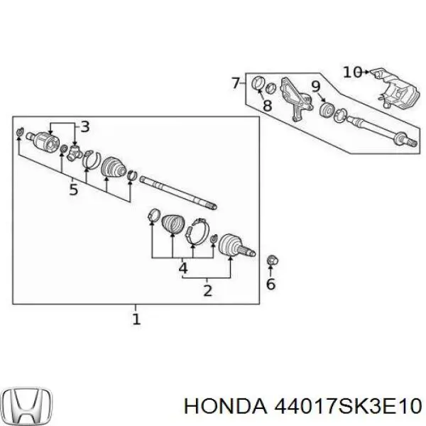  Honda 44017SK3E10 цена, от 20.66 USD
