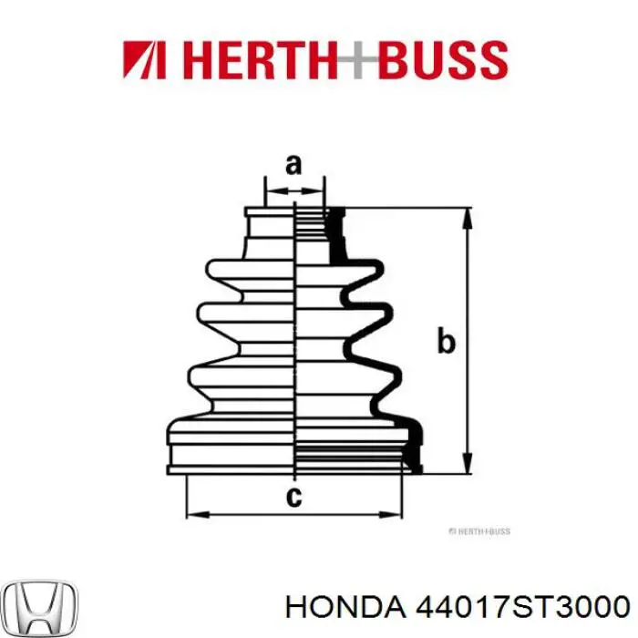 Пыльник ШРУСа внутренний 44017ST3000 Honda