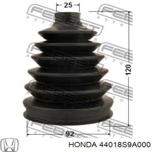 Чехол шруса Honda 44018S9A000 цена, от 10.85 USD
