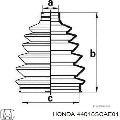 Чехол шруса Honda 44018SCAE01 цена, от 10.84 USD