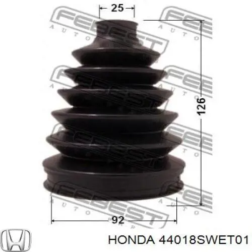 44018SWET01 Honda пыльник шруса передней полуоси наружный