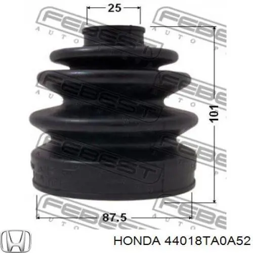 Пыльник ШРУСа наружный 44018TA0A51 Honda
