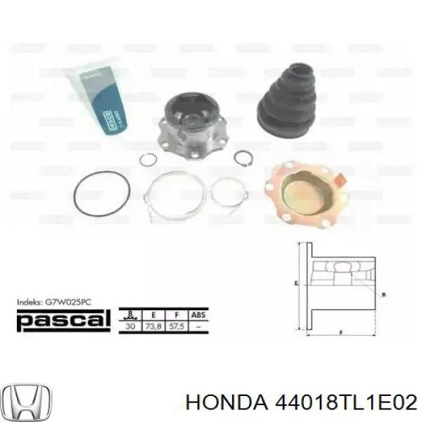  Honda 44018TL1E02 цена, от 93.56 USD