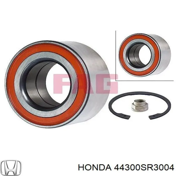 Комплект подшипника ступицы колеса Honda 44300SR3004 цена, от 18.85 USD