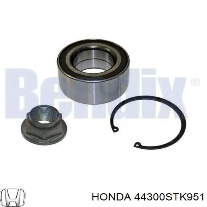 Купить 44300STK951 Honda Подшипник передней ступицы