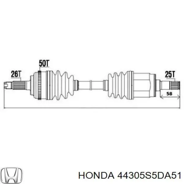 44305S5DA51 Honda