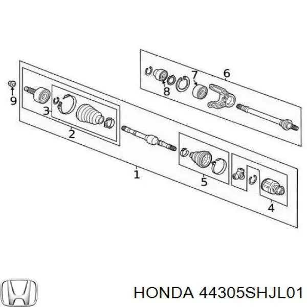 44305SHJL01 Toyota 