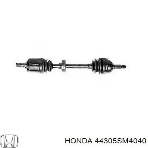 Полуось передняя, правая на Honda Accord IV CB3, CB7