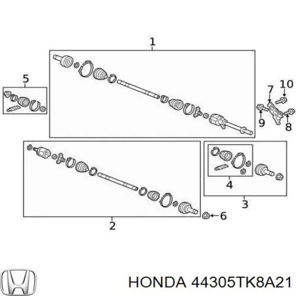 44305TK8A21 Honda 
