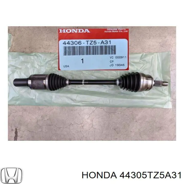 Полуось (привод) передняя правая 44305TZ5A31 Honda