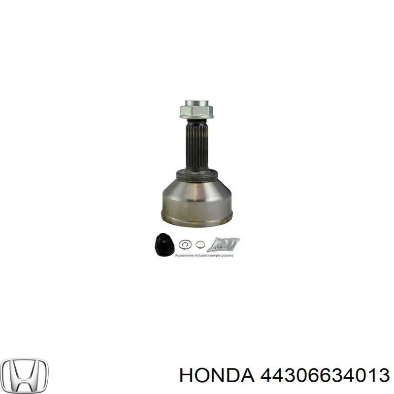 Полуось (привод) передняя левая HONDA 44306634013