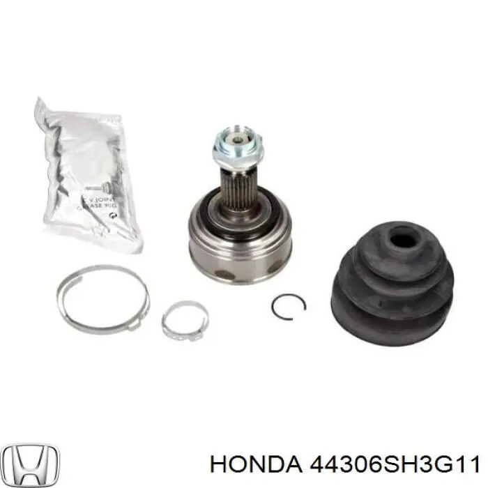 Полуось (привод) передняя левая 44306SH3G11 Honda