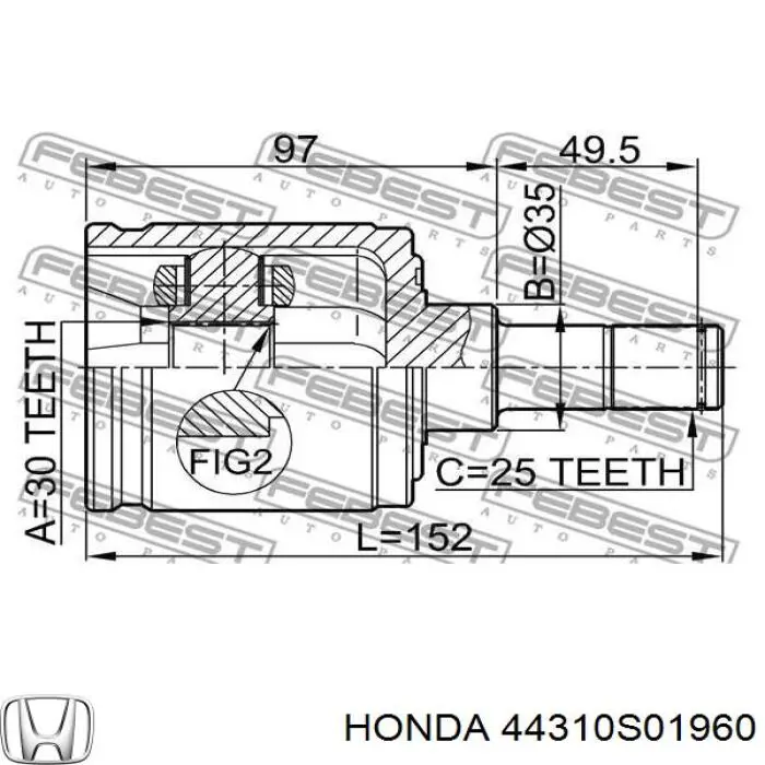  44310S01960 Honda