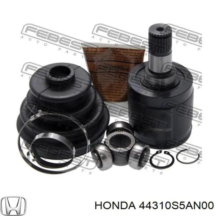 Шарнир угловых скоростей передний левый Honda 44310S5AN00 цена, от 108.56 USD