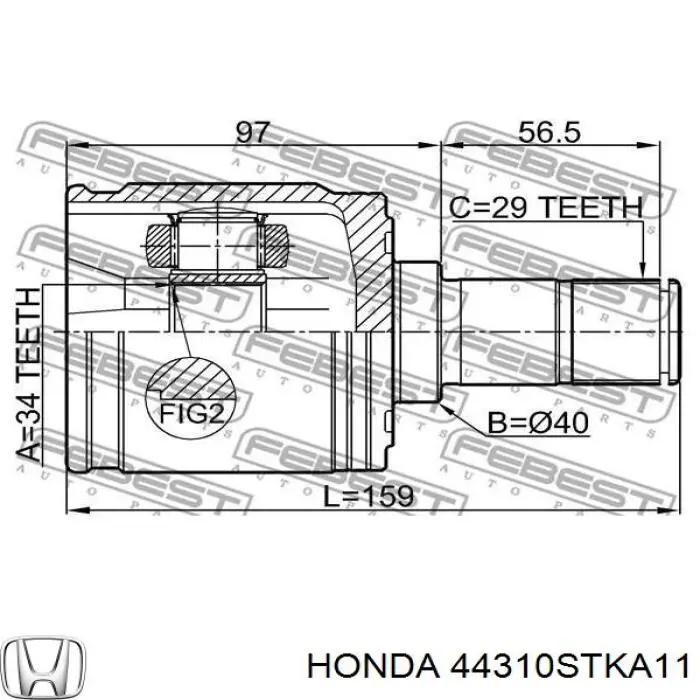  44310STKA11 Honda