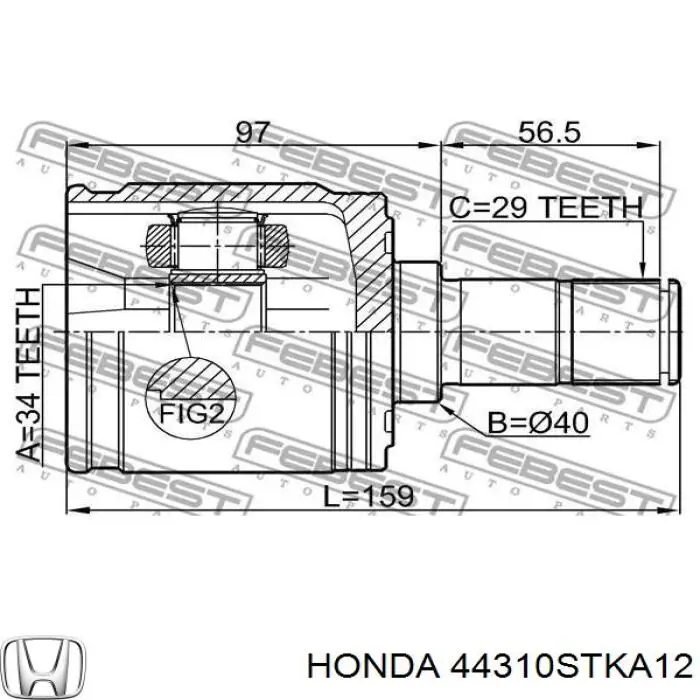  44310STKA12 Honda