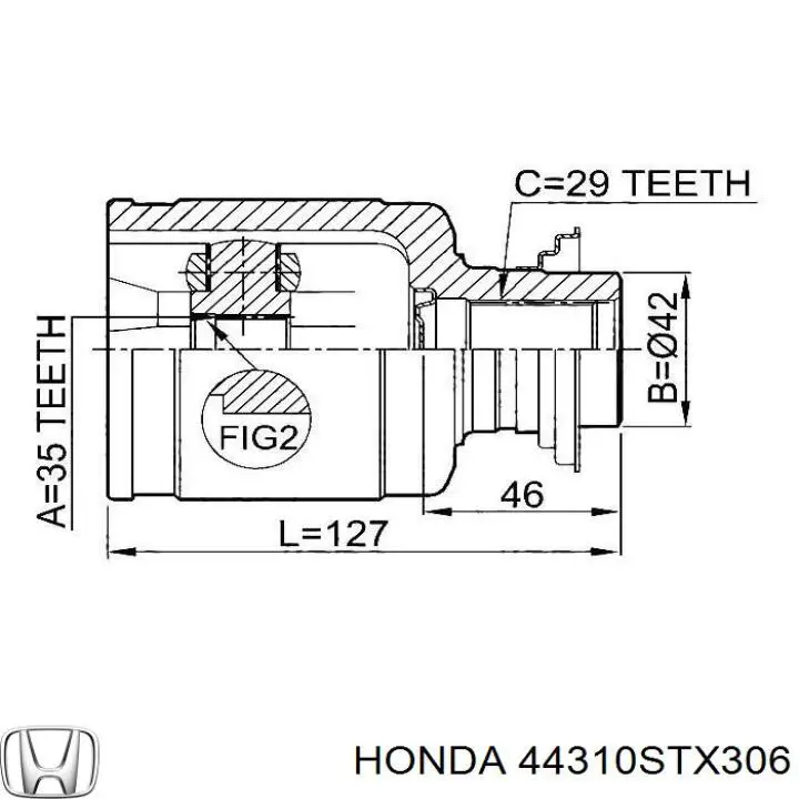  Honda 44310STX306 цена, от 84.84 USD