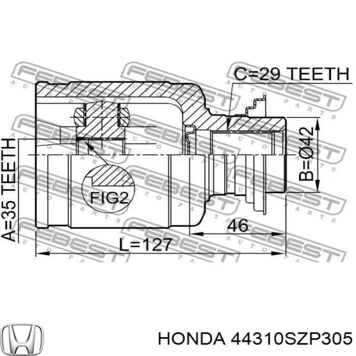  44310SZP305 Honda