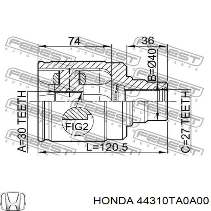 44310TA0A00 Honda 