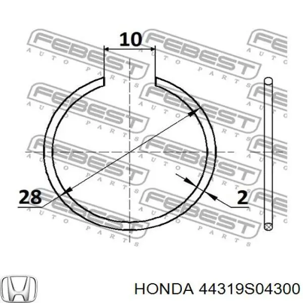  44319S04300 Honda