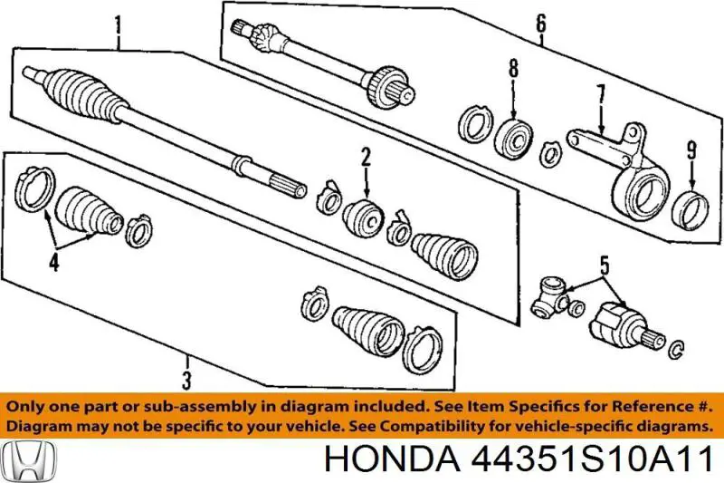  44351S10A11 Honda