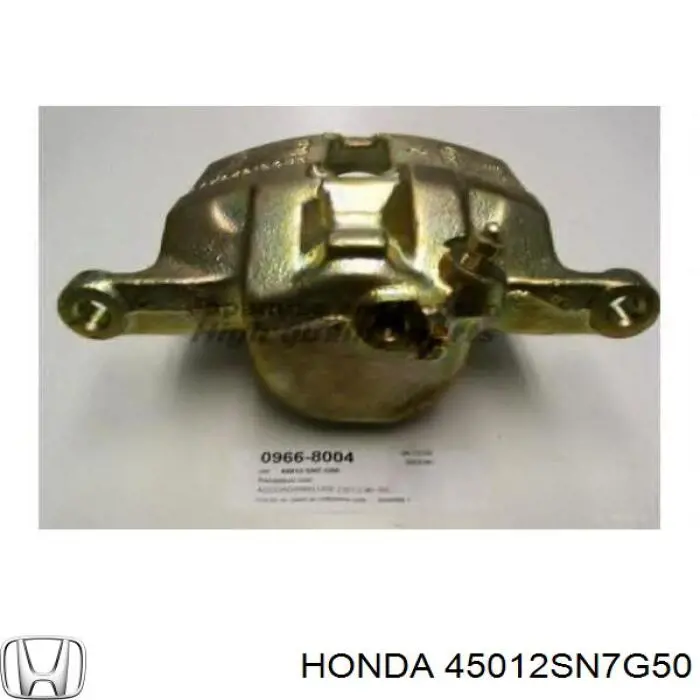 Pinza de freno delantera derecha 45012SN7G50 Honda