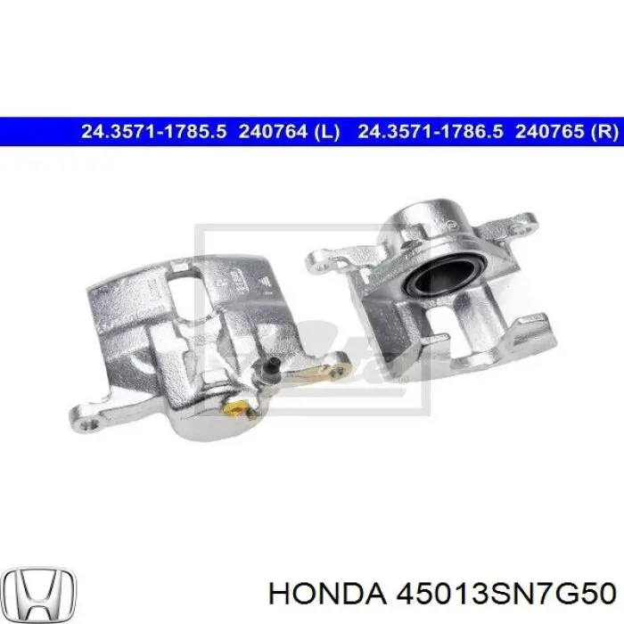 Купить 45210SP0E01 Honda Суппорт тормозной передний левый