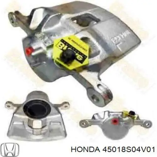 Суппорт тормозной передний правый 45018S04V01 Honda