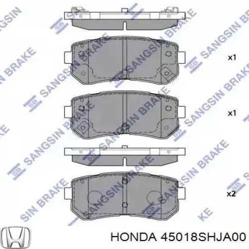 45018SHJA00 Honda ремкомплект суппорта тормозного переднего