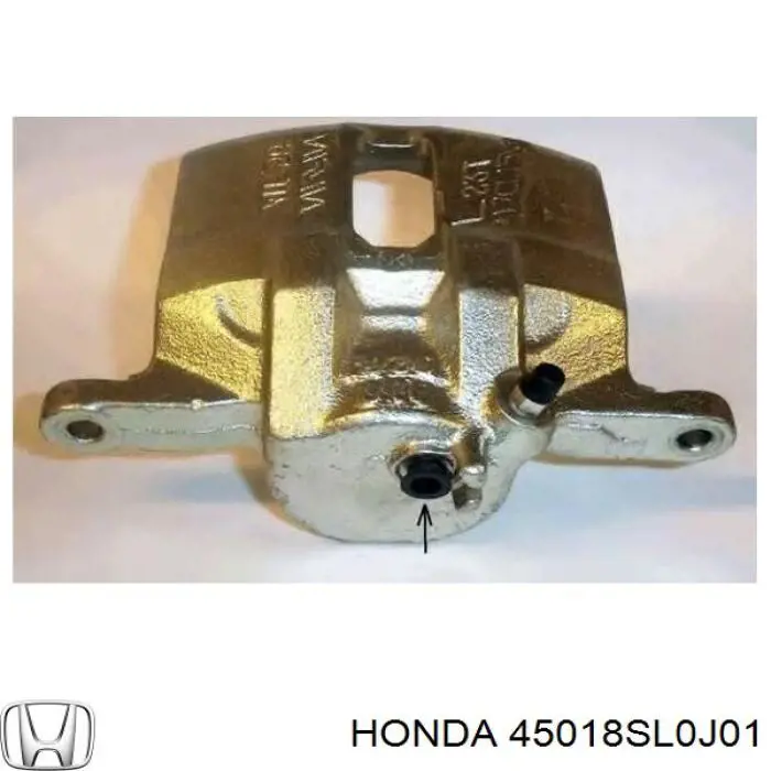 Суппорт тормозной передний правый на Honda Accord V 