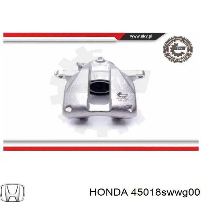 Суппорт тормозной передний правый Honda 45018SWWG00