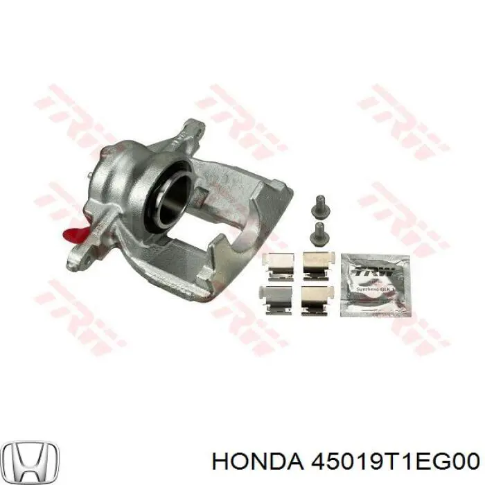 45019T1EG00 Honda Суппорт тормозной, передний, правый